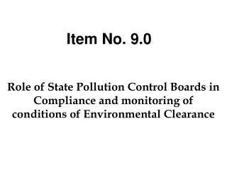 Role of State Pollution Control Boards in