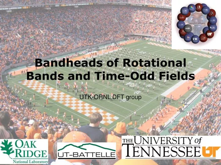 bandheads of rotational bands and time odd fields