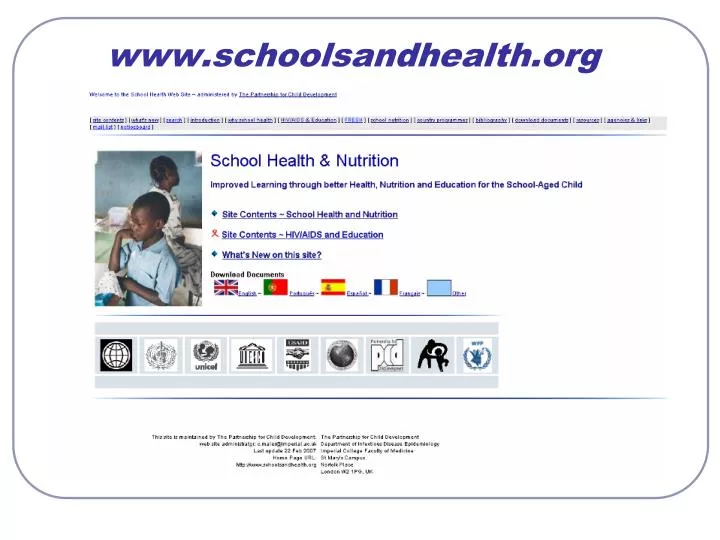 www schoolsandhealth org