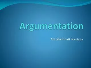 argumentation