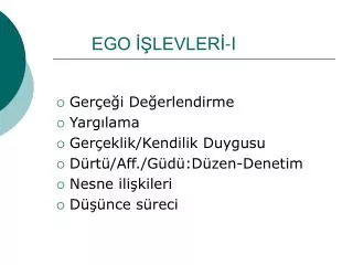 ego levler i