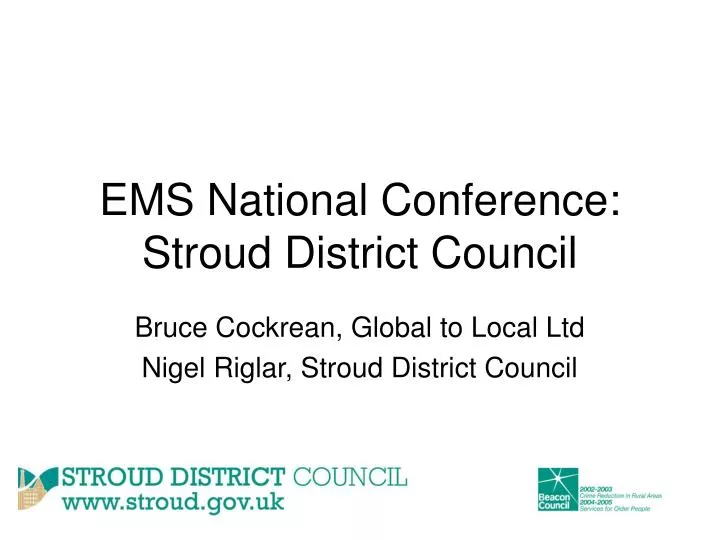 ems national conference stroud district council
