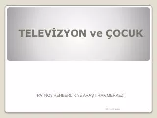 telev zyon ve ocuk