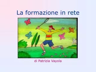 la formazione in rete