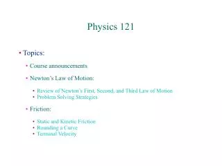 Physics 121