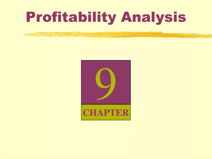 profitability analysis