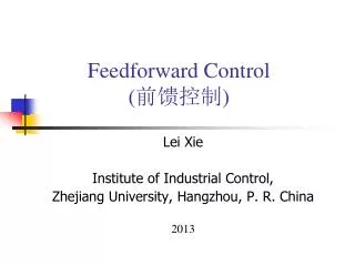 Feedforward Control ( ?? ?? )