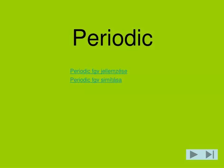 periodic