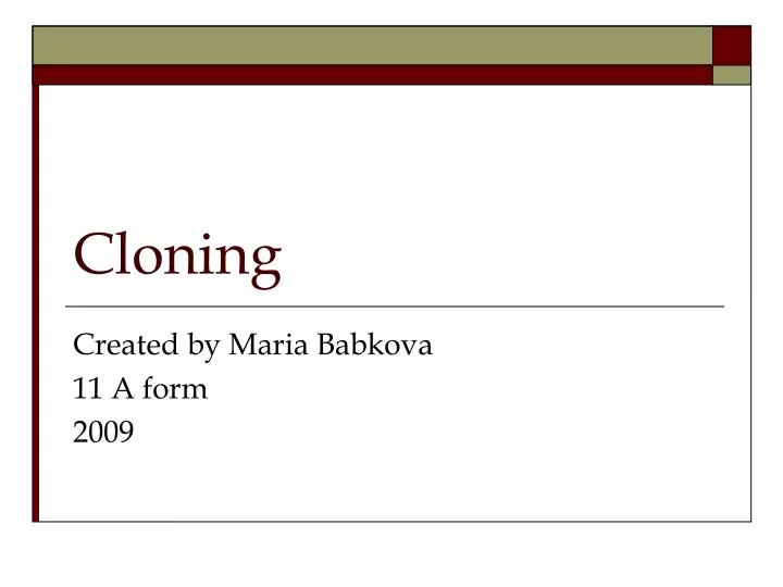 cloning