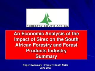 Roger Godsmark : Forestry South Africa June 2007