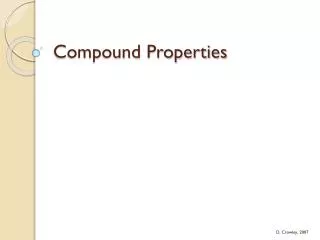 Compound Properties