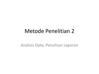 metode penelitian 2