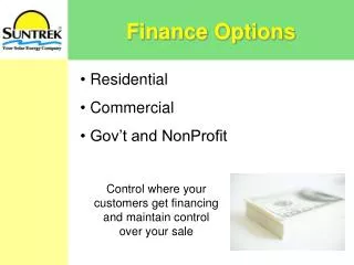 Finance Options