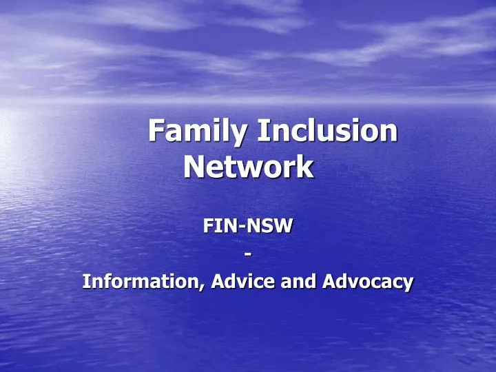 family inclusion network