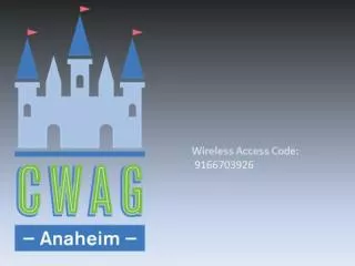 2012 CWAG Annual Meeting