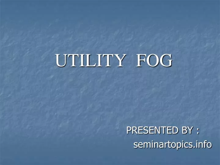 utility fog