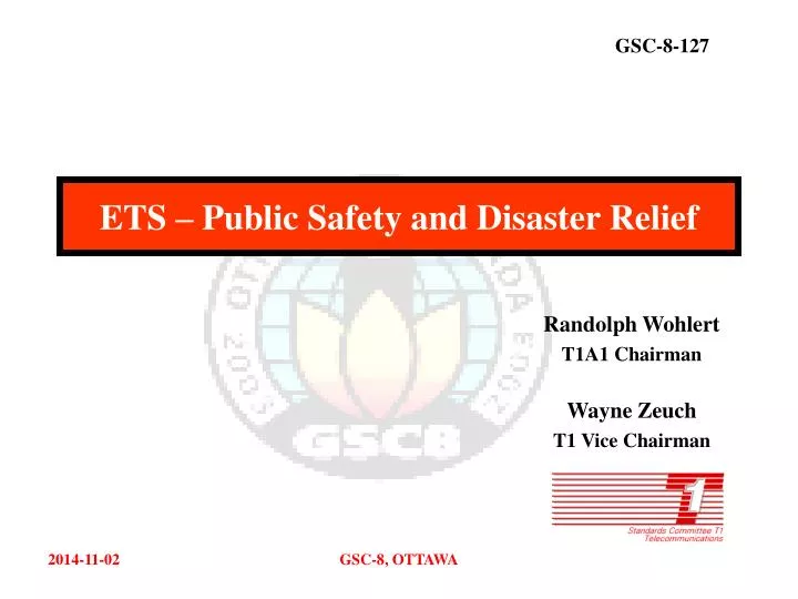 ets public safety and disaster relief