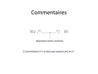 commentaires