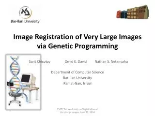 Image Registration of Very Large Images via Genetic Programming