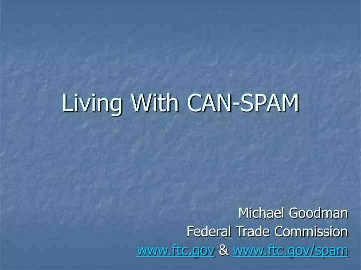 living with can spam