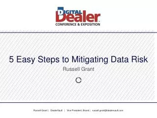 5 Easy Steps to Mitigating Data Risk