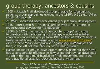 group therapy: ancestors &amp; cousins