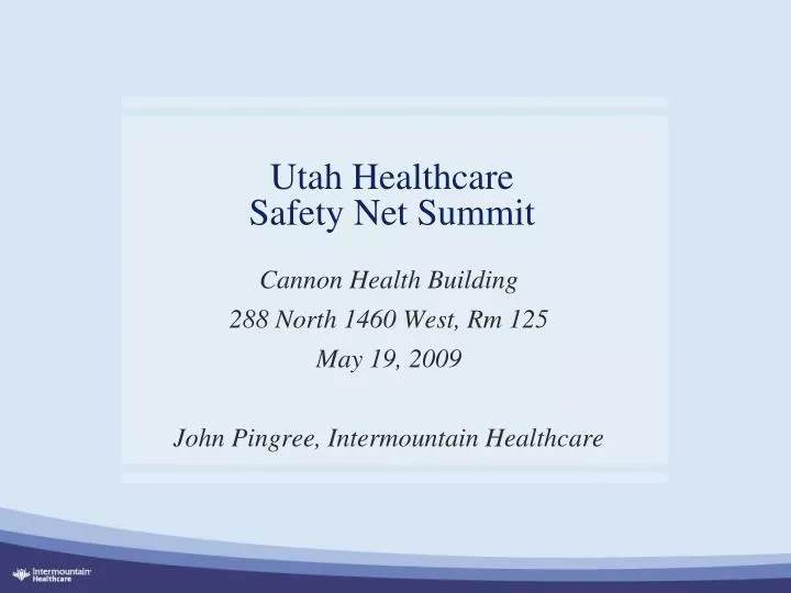 utah healthcare safety net summit