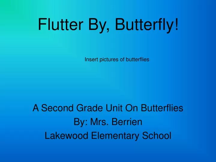 flutter by butterfly