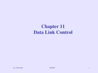 Chapter 11 Data Link Control