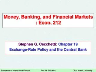 money banking and financial markets econ 212