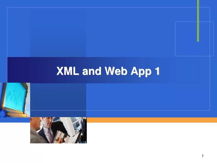 xml and web app 1