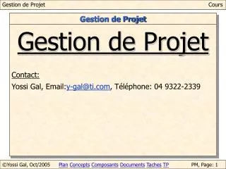 gestion de projet