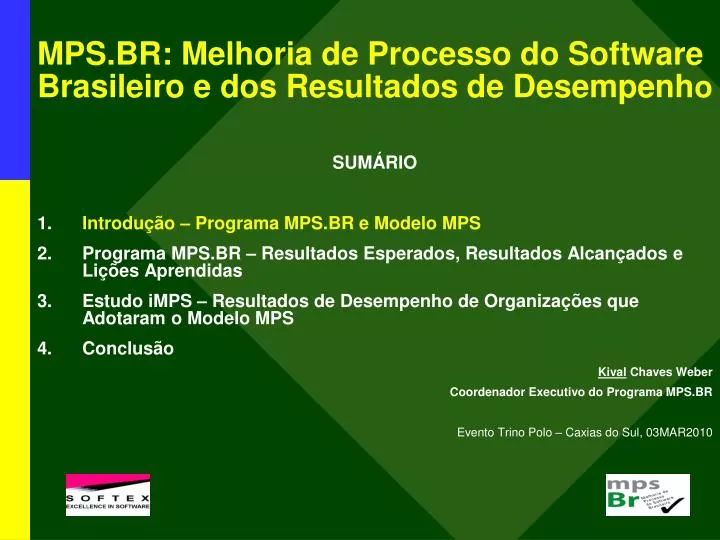 mps br melhoria de processo do software brasileiro e dos resultados de desempenh o