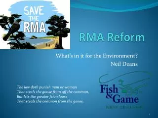 RMA Reform