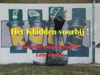 het kladden voorbij