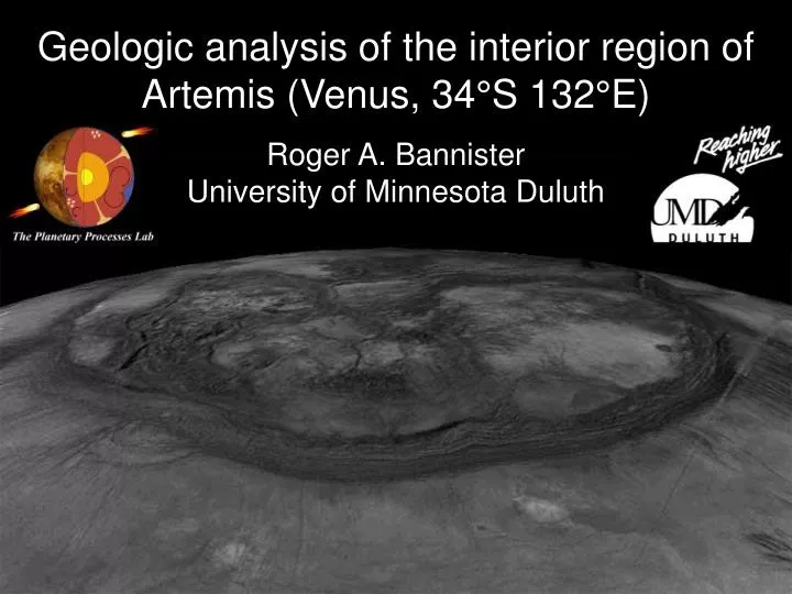 geologic analysis of the interior region of artemis venus 34 s 132 e