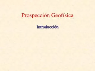 prospecci n geof sica