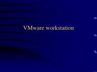 vmware workstation