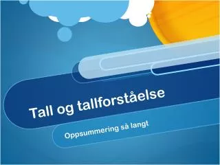 tall og tallforst else
