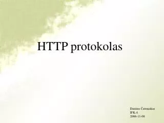 http protokolas