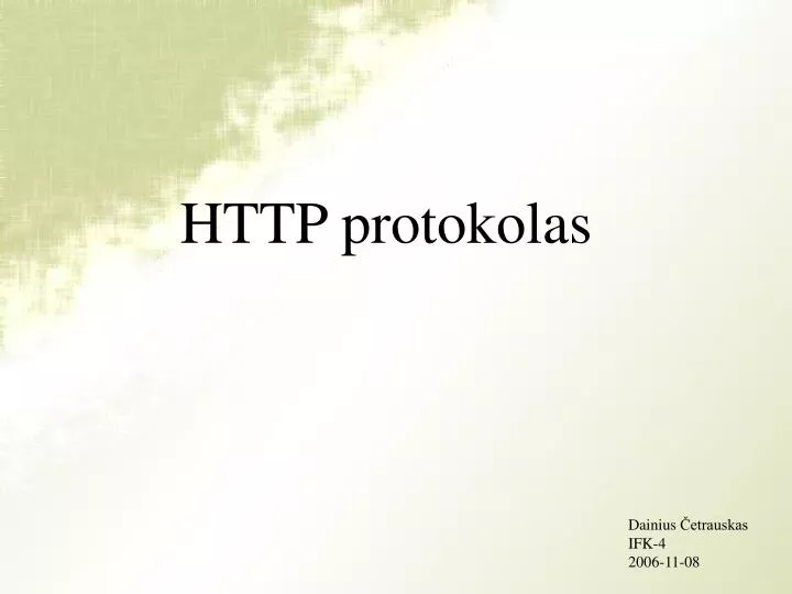 http protokolas