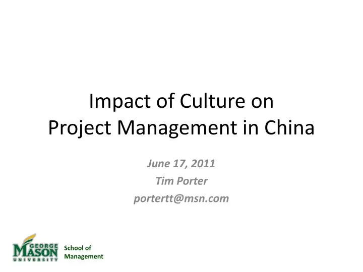 impact of culture on project management in china