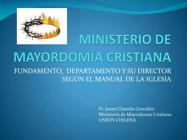 ministerio de mayordom a cristiana