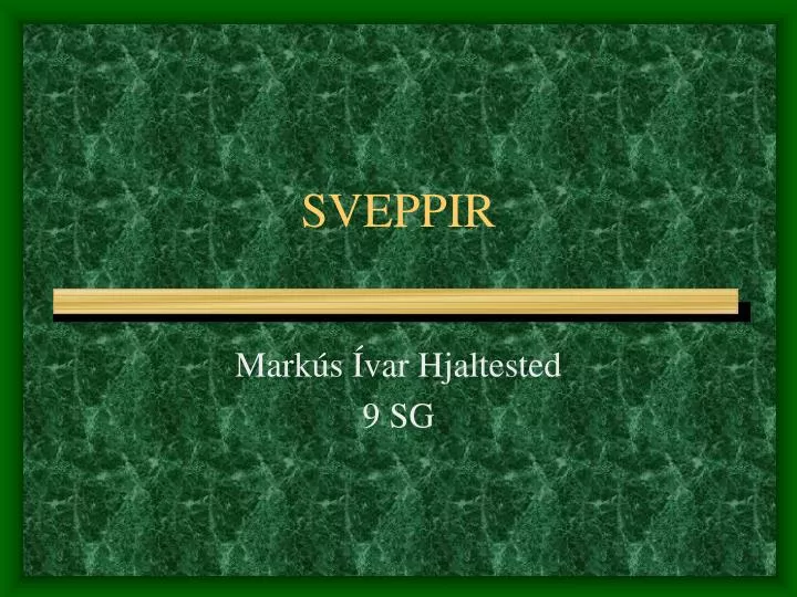 sveppir