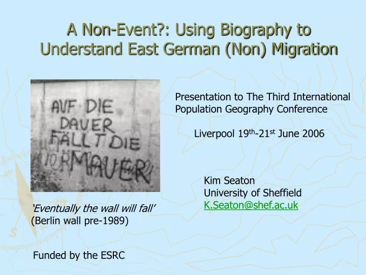 a non event using biography to understand east german non migration