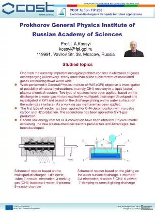 Prof. I.A.Kossyi kossyi@fpl.gpi.ru 119991, Vavilov Str. 38, Moscow, Russia