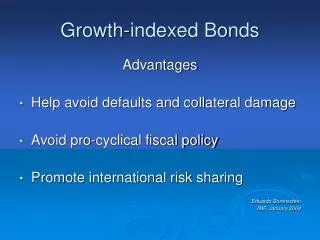 Growth-indexed Bonds
