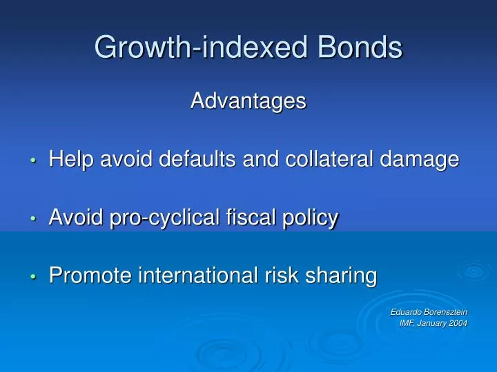 growth indexed bonds