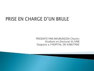 prise en charge d un brule