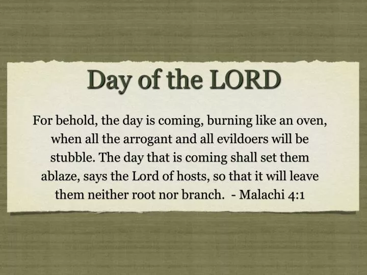 day of the lord